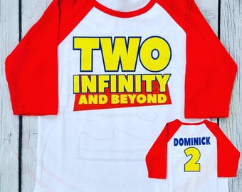 Camiseta de Beisbol Toy Story / Chemise de baseball Toy Story / Camisa Toy Stoy / Chemise Toy Story / infinito y mas alla / l'infini et au-delà