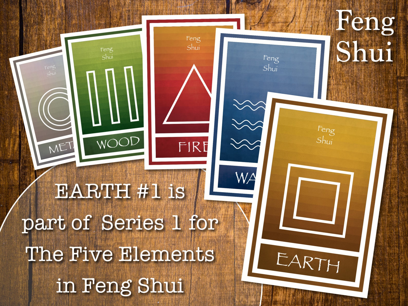 Feng Shui Poster Earth Element 1 Printable 23 ratio A4 Etsy