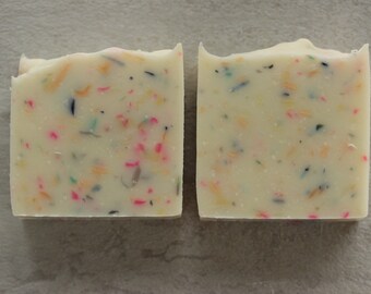 Confetti- Country Apple - Rainbow Bridge-Homemade Soap, Handmade Soap, Natural Soap, Palm Free Soap, Cold Process Soap