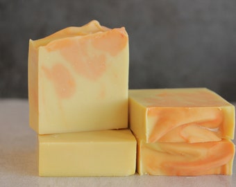 Mango Tango - Homemade Soap, Handmade Soap, Natural Soap, Palm Free Soap, Cold Process Soap