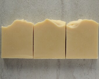 Naked- ( unscented ) - No color added - Homemade Soap, Handmade Soap, Natural Soap, Palm Free Soap, Cold Process Soap - 4 oz bar