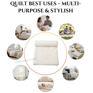 Trapunta con stampa a blocchi, coperta Kantha con motivo floreale rosso, copriletto in cotone indiano fatto a mano, biancheria da letto leggera in stile boho. immagine 4