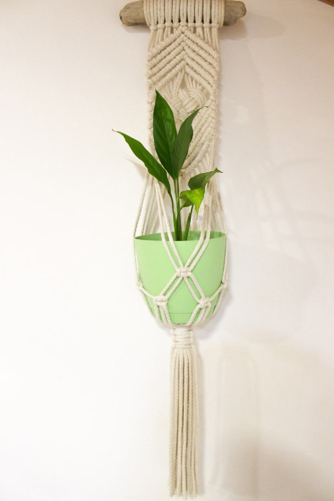 Macrame suspension flower pots macrame planters macrame for Etsy