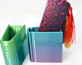 3D Printed Bookmark Storage Holder for Reading Stocking Stuffer Bookish Gifts