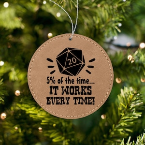 Dnd Player Gift D20 Funny ornament for dungeon master or dnd stocking stuffer