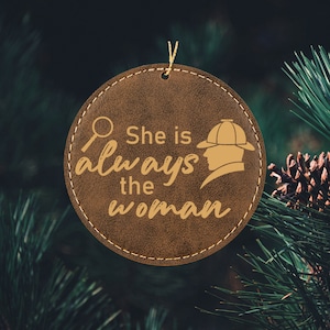 Always the Woman Sherlock Holmes ornament for Bookish gifts or Sherlock Holmes Gifts