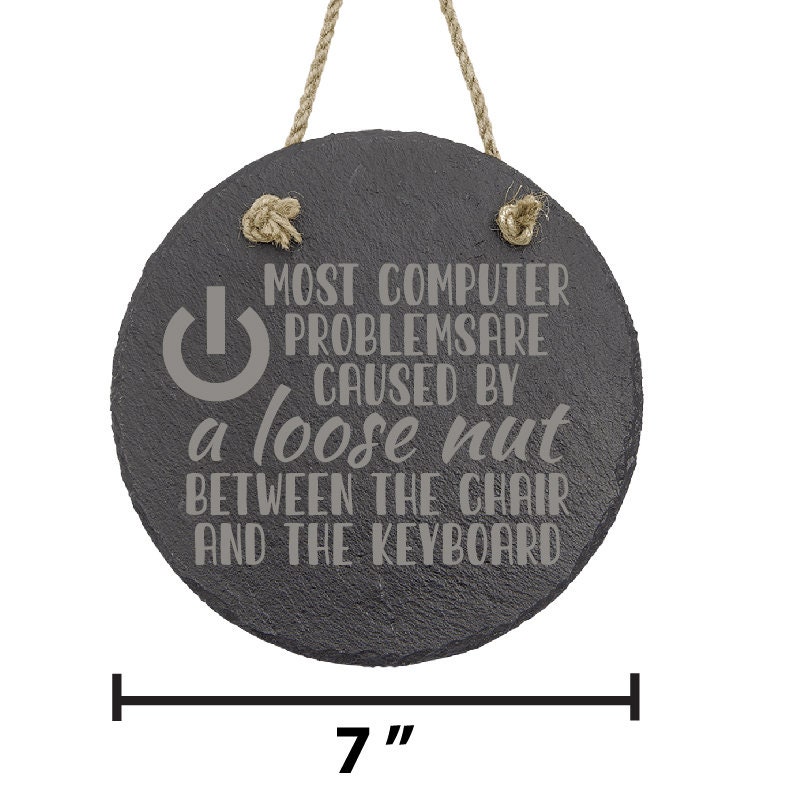 Computer Lab Decor Loose Nut Computer Tech Sign for Funny Computer Geek ...