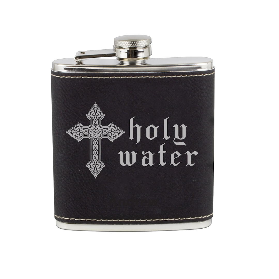 Personalized Flask Holy Water Flask for Supernatural Fans Supernatural Gift Funny Super Natural