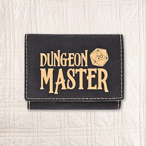 Cartera triple para hombre de Dungeon Master para rellenar medias de DnD o como regalo de DM personalizado