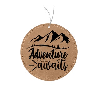 Adventure Awaits Ornament for Hiker Gifts or Personalized outdoor adventure gifts