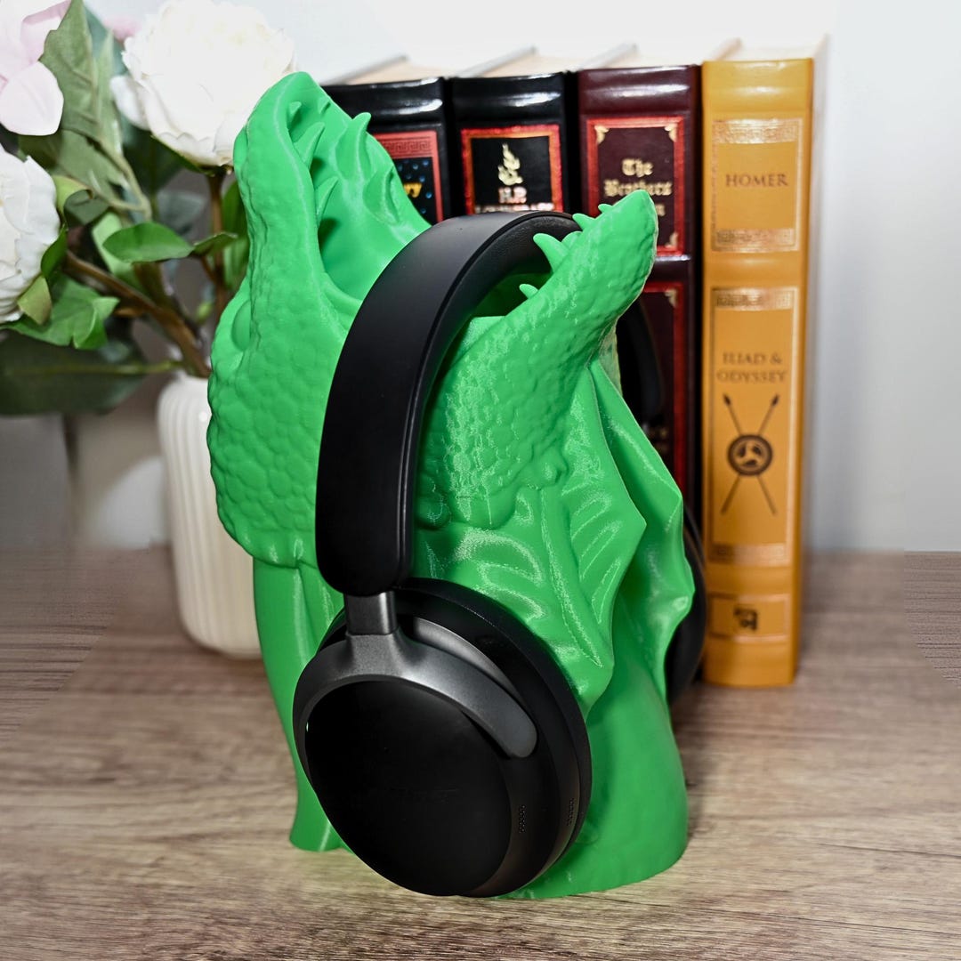 Dragon Headphone Stand 3D Printed for Gamer Headset Holder & Fantasy ...