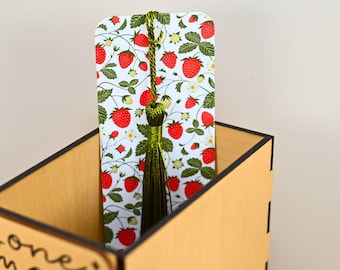 Strawberry Bookmark for Stocking Stuffer Gifts for Reader or Bookish Party Favor