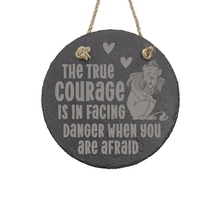 True Courage Wizard of Oz Lion Wall Sign for Wizard of Oz - Etsy