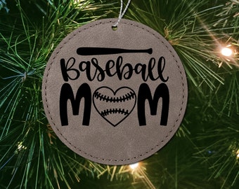 Baseball Mom Ornament for Personalized Gifts for Baseball Moms and Baseball Team Mom Gift