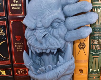 Fantasy Book Nook Orc Bookshelf Decor for rpg dnd gifts for game room decor