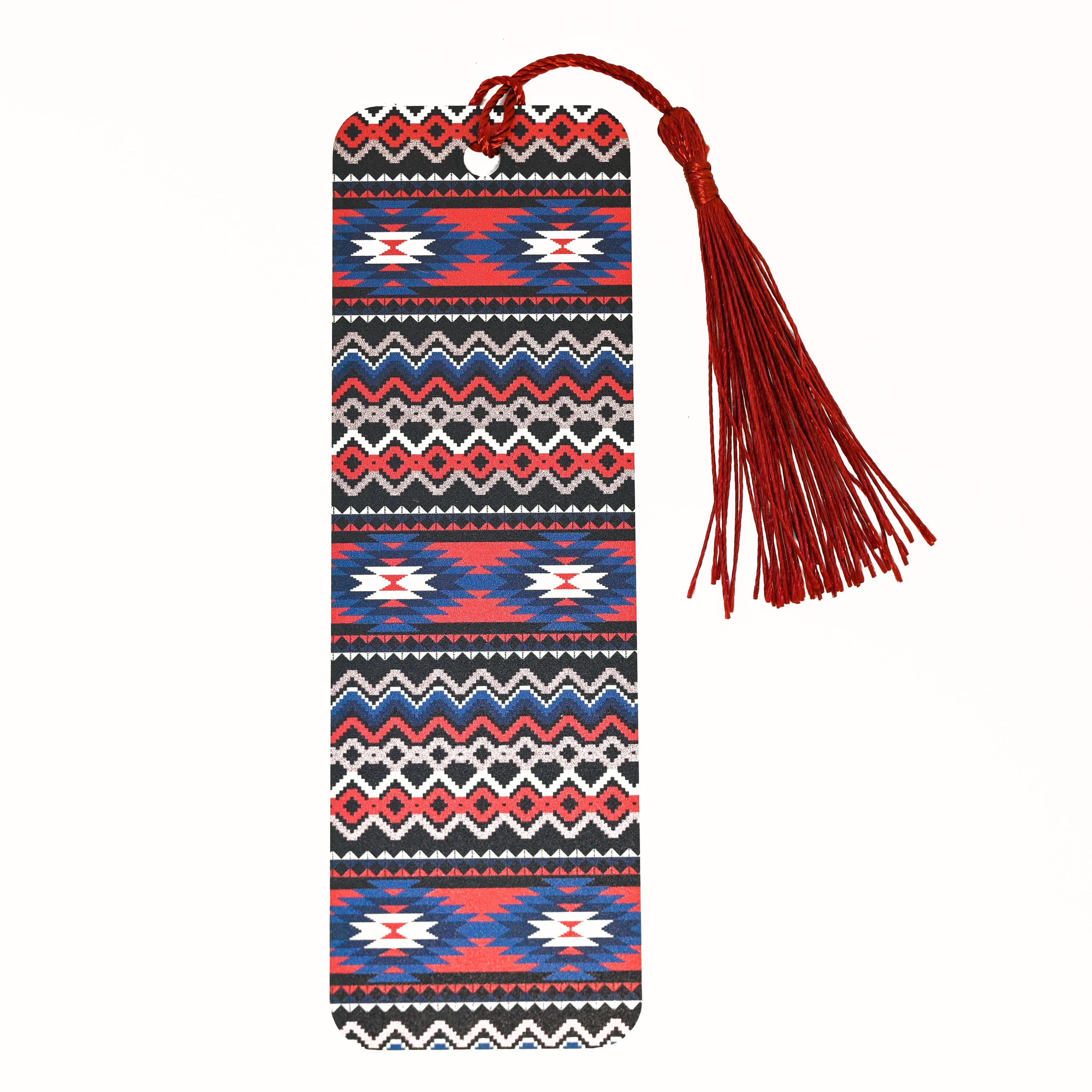 Blue Aztec Pattern Bookmark for Native American or Indigenous Aztec ...