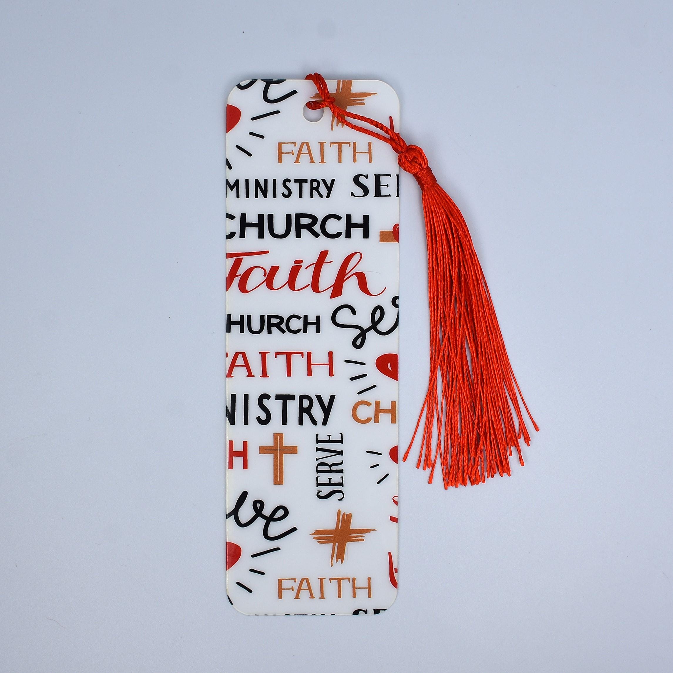 Religious Faith Bookmark for Church Baptism Party Favors or Bulk ...