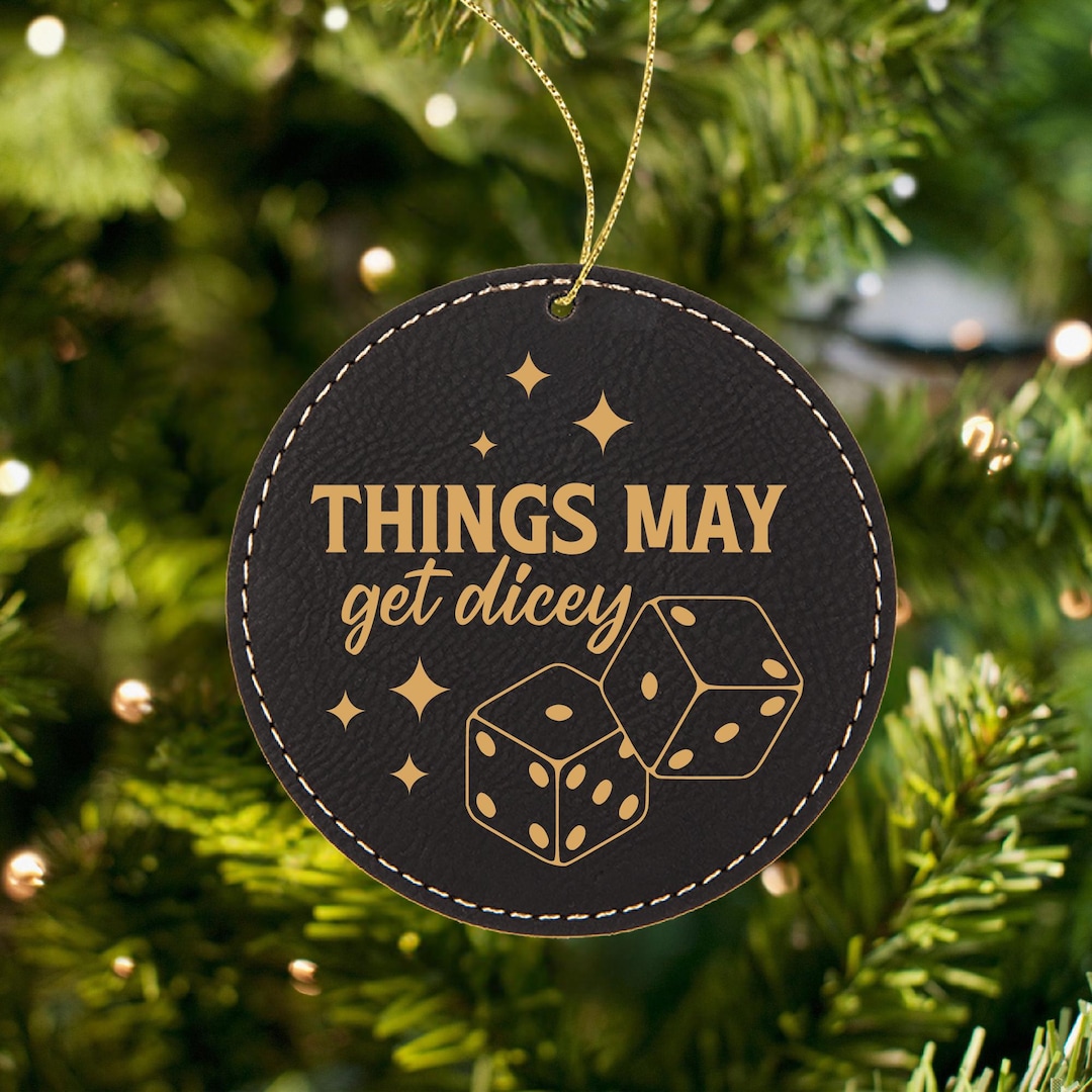 Funny Personalized Dice Ornament for Dice Gifts for Dice Games Like