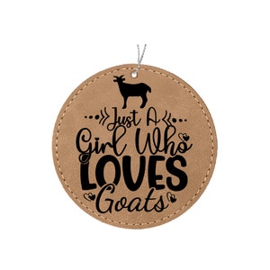 Personalized Girls Goats Ornament for Goat Lover Gift for farmer or goat mom