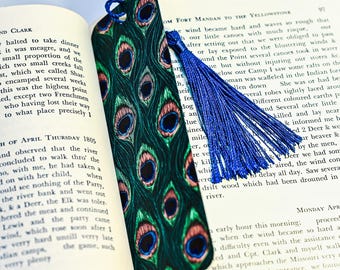 Cute Peacock Bookmark with Feathers for Reader Stocking Stuffer Reading Gifts