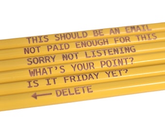 Funny coworkers gift for the Office Saying Pencil Set for White Elephant or coworker gifts or a gift for boss
