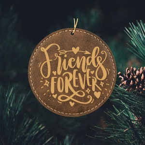 Personalized Friends Forever Ornament Token of Friendship Ornament for Friendsgiving Gift for ...