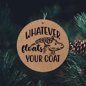 Personalized Funny Goat Ornament Farm decor or Goat lover gift for goat owners