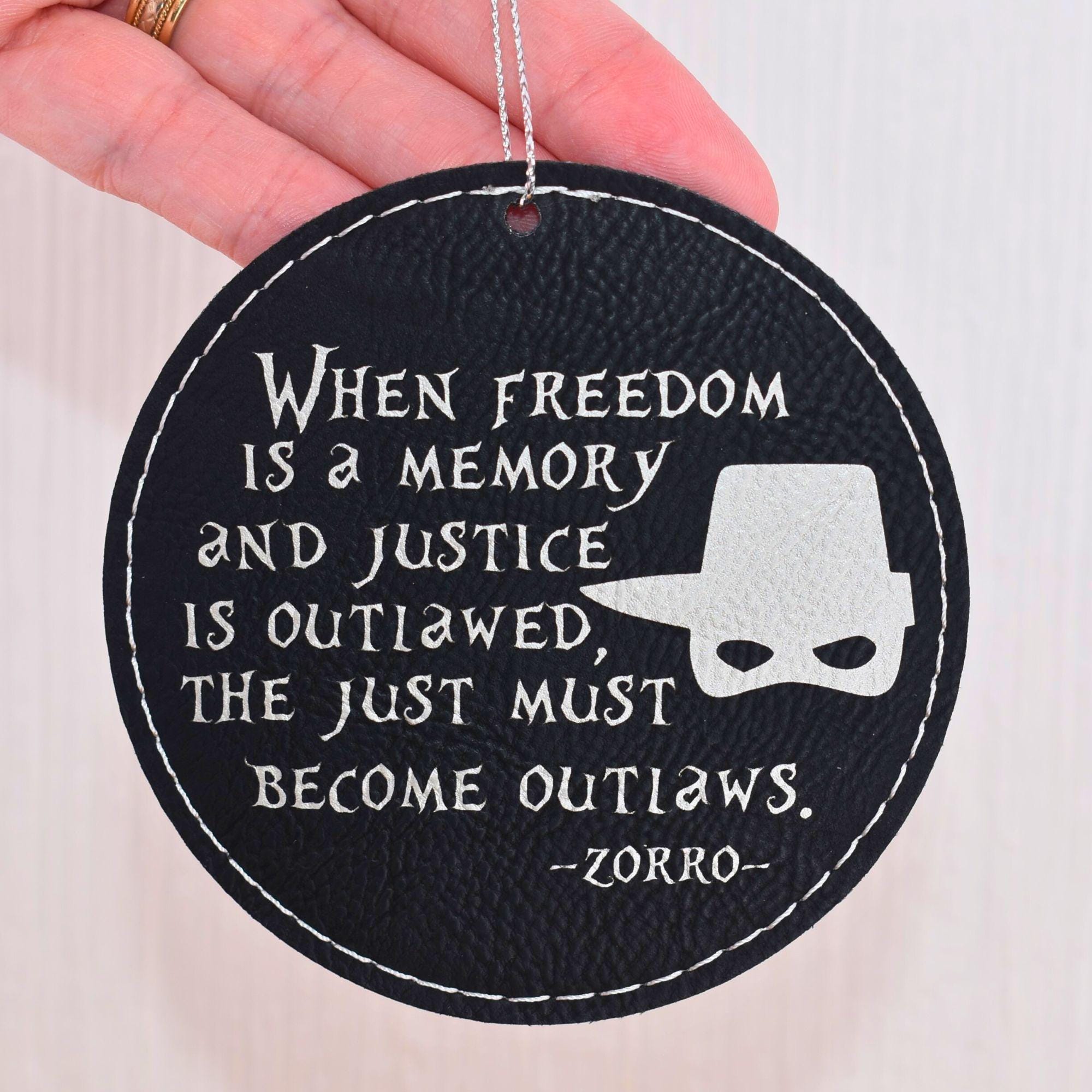 Personalized Zorro Outlaws Ornament for Ornament Exchange or Zorro Bookish  Party Gifts - Etsy, image size:2000x2000
