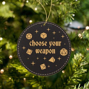 Dnd Ornament Choose polyhedral dice gifts personalized for dnd player or dungeon master