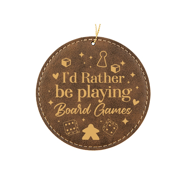 Personalized Funny Board Game Ornament for Tabletop Gaming and Game