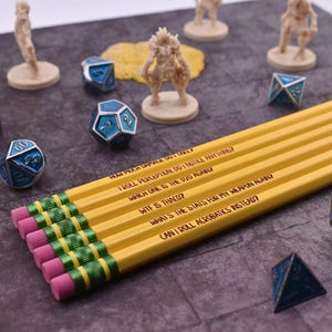 Noob Player DnD Pencils for Tabletop Gaming White Elephant Party Gag Gift