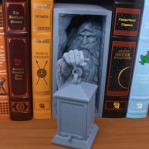 Fantasy Book Nook RPG Wizard Bookshelf Decoration for Dnd Gifts or ...