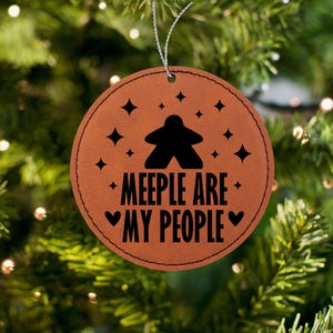 Personalized Board Game Meeple Ornament for board game lover gifts or game night host