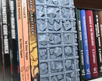 Fantasy Dice Jail Book Nook for bookshelf decor on game room shelves or dnd gifts for dungeon master