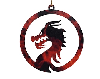 DND Ornaments Dragon Christmas Ornament or DND Gifts for Dungeon Master or DND party gifts for Dungeons and Dragons Gifts