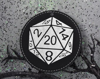 D20 Polyhedral Dice Dungeons and Dragons Ornament by GriffonCo Miniatures & Gifts | Personalized Dungeons and Dragons Accessories