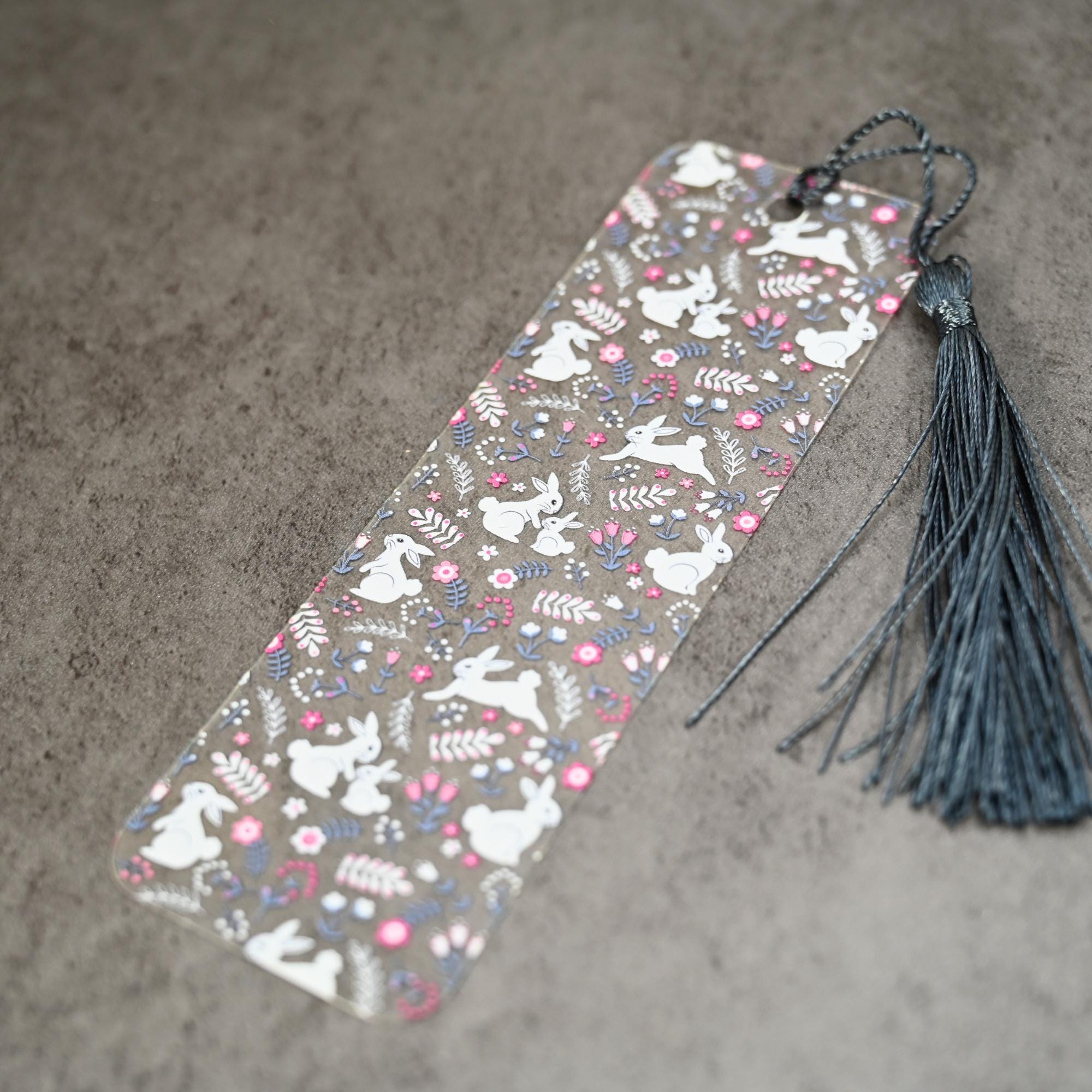 Cute Playful Bunny Rabbit Bookmark for Spring Party Favor or Bookish ...