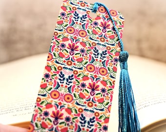 Mexican Folk Art Floral Pattern Bookmark for Party Favors or Stocking Stuffer Gifts