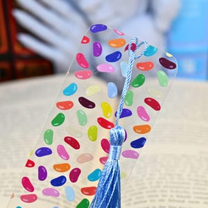 Cute Easter Jelly Beans Bookmark for Bookish Gift Basket or Easter Party Favors