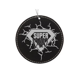 Personalized Super Hero Dad Ornament for Father&#39;s Day or Christmas gifts for dad - Gift for Ornament Exchange