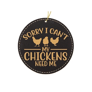 Personalized Funny Chicken Owner Ornament for Chicken Lover Gifts and Farmhouse Decor