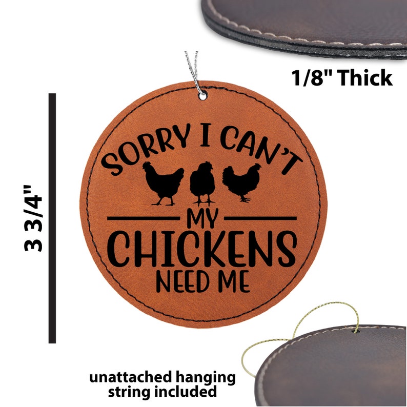 Personalized Funny Chicken Owner Ornament for Chicken Lover Gifts and