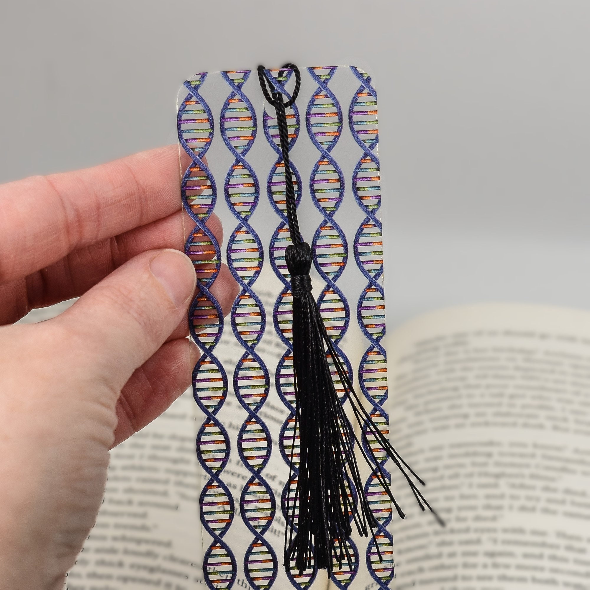 Unique Bookmark With DNA Science Design is a Bookmark With Tassel and ...