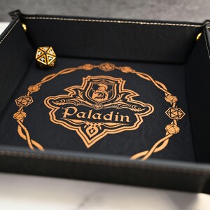 Paladin Dice Tray for DnD Accessories for Tabletop RPG Gamer Player Class Gift
