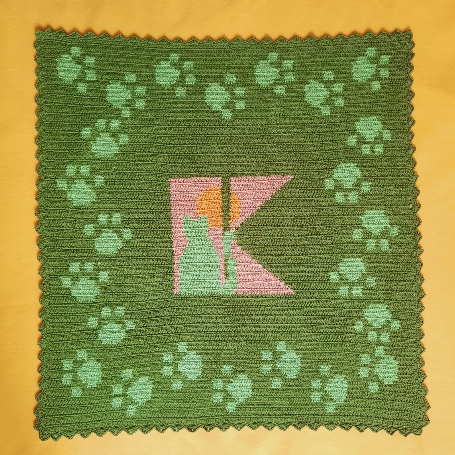 Personalized Crocheted Cats Blanket Handmade Crochet Pets Etsy