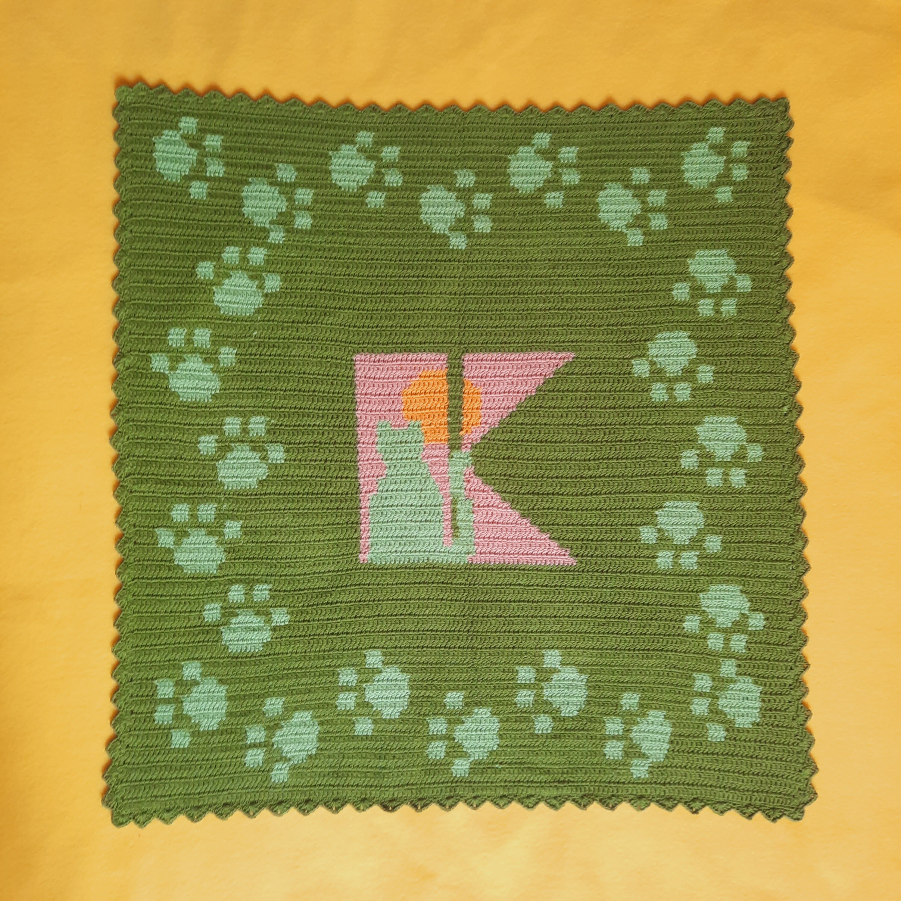 Personalized Crocheted Cats Blanket Handmade Crochet Pets Etsy