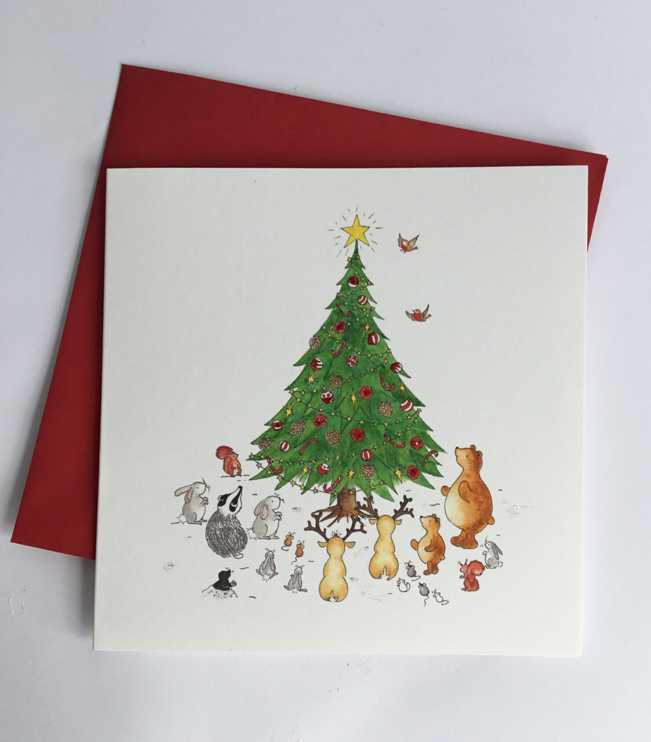 5 Traditional Charity Christmas Cards Woodland Animals & Etsy UK