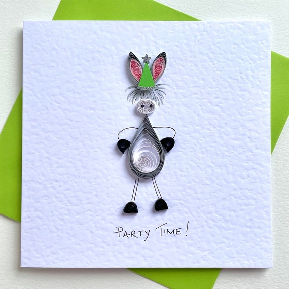 Handmade Wildlife Greetings Card - Donkey Handmade Wildlife Greetings Card - Donkey