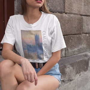 Claude Monet • Impressionniste • T-shirt esthétique vintage • Vêtements esthétiques pastel • Chemise art classique • Unisexe •