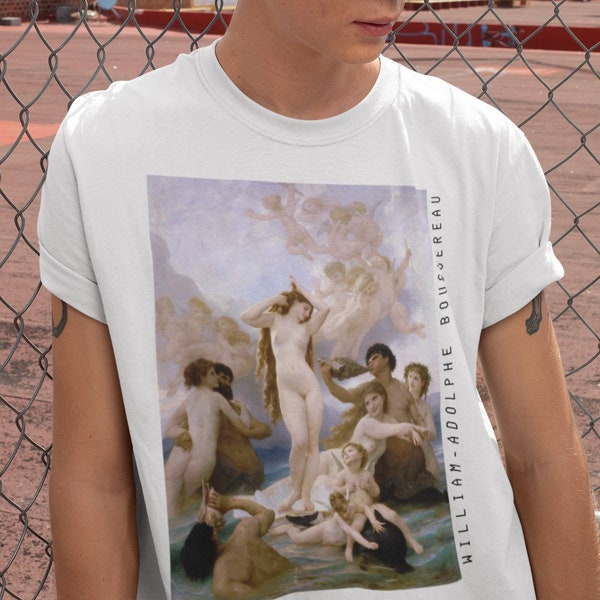 William-Adolphe Bouguereau T-shirt • Academic art • Vintage Aesthetic • Art History Clothes • Angels Cherubs Shirt • Unisex • Soft Pastel
